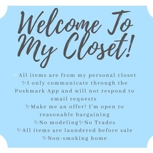 Welcome to my Closet!